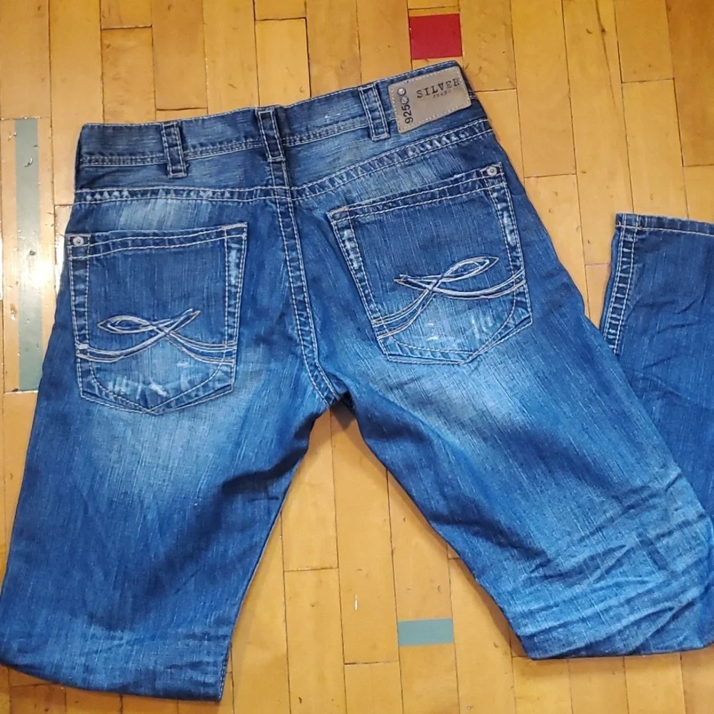 Mens Silver Jeans 925 Series Gordie 33x34 - Picture 4 of 12